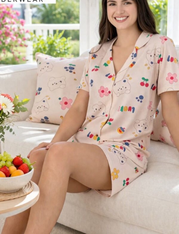 Luk. κουμπιά σορτς φρουτ.